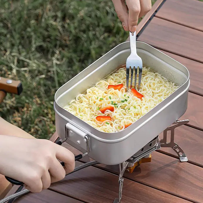 Outdoor Aluminum Camping Cookware Set (Portable)