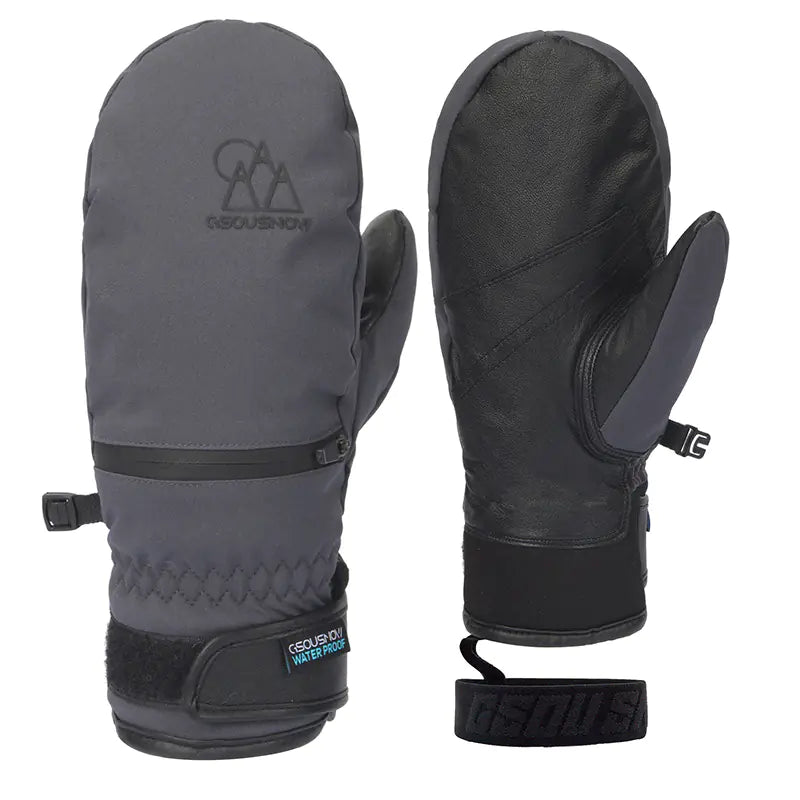 Waterproof Ski Gloves for Men and Women with Card Pocket